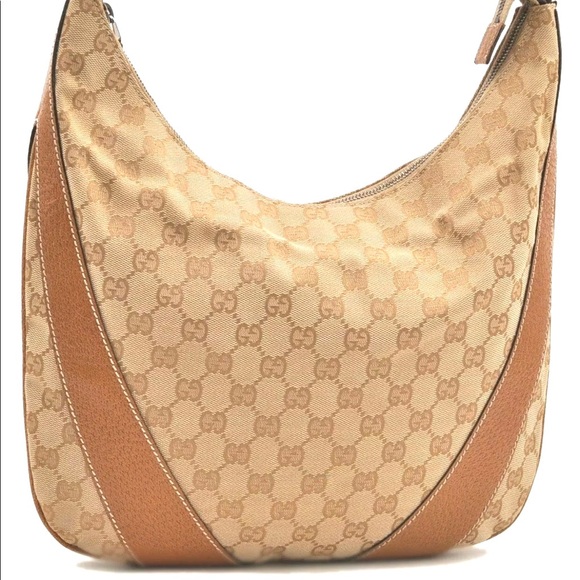 Gucci authentic brown canvas hobo bag - Picture 3 of 13